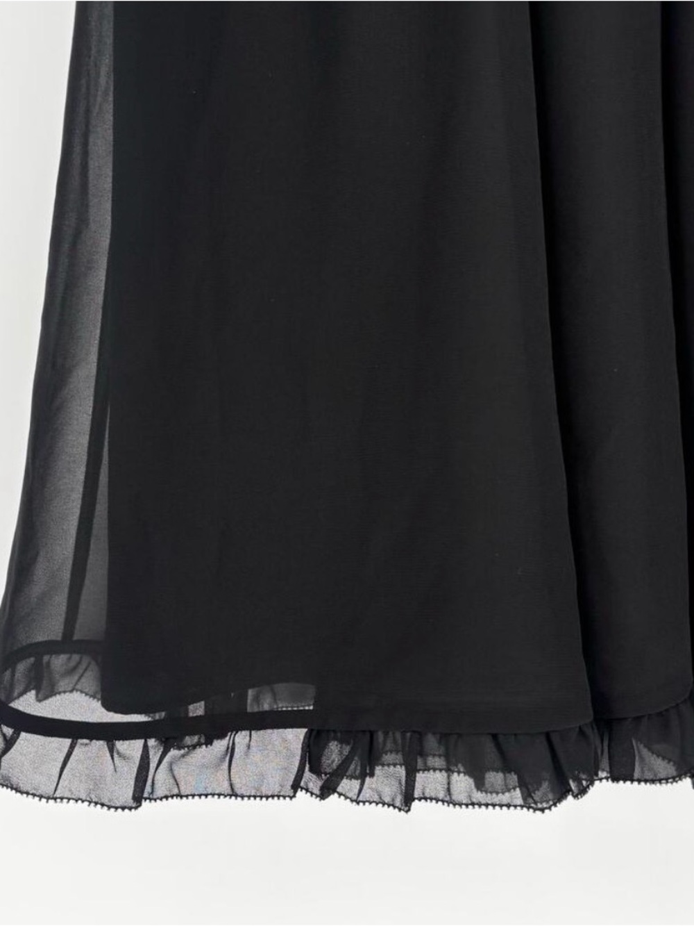 Kate Spade Black Chiffon Embellished Mini Dress Size 2 - Picture 6 of 9